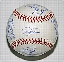 2004 Boston Red Sox Team Autographed Baseball (World Champions) (JSA)