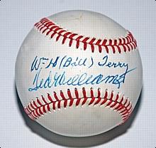 Ted Williams & Bill Terry Autographed Baseball (JSA)