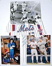 Lot of New York Mets Autographed Items (4) (JSA)
