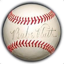Babe Ruth Single-Signed Baseball (Impeccable) (JSA)