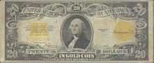 1922 George Washington $20 Gold Certificate