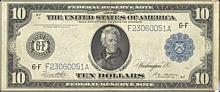 1914 Andrew Jackson $10 Federal Reserve Note (First Year) (Uncirculated)