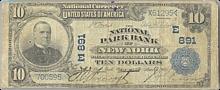 1902 McKinley $10 "National Park Bank of NY" National Bank Note 