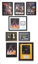 Lot of Basketball Framed & Autographed Items (8) (JSA)