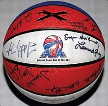 Lot of ABA Autographed Reunion Basketballs (2) (JSA)