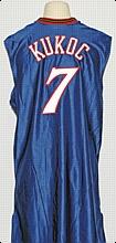 2000-2001 Tony Kukoc Philadelphia 76ers Game-Used Road Alternate Jersey