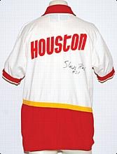 1987 Sleepy Floyd Houston Rockets Worn & Autographed Jacket (JSA)