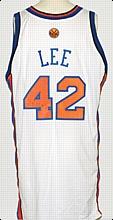 2006-2007 David Lee NY Knicks Game-Used & Autod Home Jersey (JSA)
