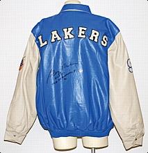 1997 George Mikan Minneapolis Lakers Double Autographed 50 Greatest Jacket (JSA)