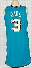 2005-2006 Chris Paul Rookie New Orleans Hornets Game-Used Road Jersey