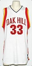 2004-2005 Kevin Durant Oak Hill Academy Game-Used White Home Jersey (Letter of Provenance)