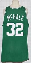 1992-1993 Kevin McHale Boston Celtics Game-Used & Autod Road Jersey (JSA)