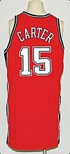 2006-2007 Vince Carter New Jersey Nets Game-Used Road Alternate Jersey