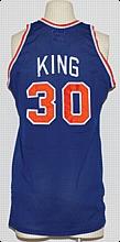 1986-1987 Bernard King NY Knicks Game-Used Road Jersey 