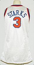 1993-1994 John Starks NY Knicks Game-Used & Autod Home Jersey (JSA)