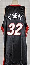 2005-2006 Shaquille ONeal Miami Heat Game-Used Road Jersey (Championship Season)