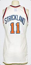 1989-1990 Rod Strickland NY Knicks Game-Used Home Jersey