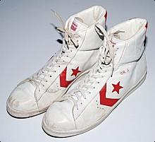 Early 1980s Dr. J Julius Erving Philadelphia 76ers Game-Used & Autod Sneakers (JSA)
