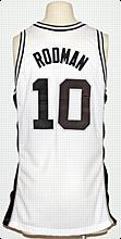 1994-1995 Dennis Rodman San Antonio Spurs Game-Used Home Jersey