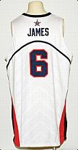 2006 Lebron James USA Basketball FIBA Game-Used Home Uniform (2)