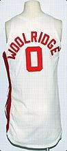 1986-1987 Orlando Woolridge New Jersey Nets Game-Used Home Jersey 