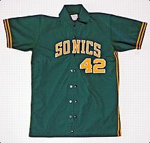 Early 1970s #42 Seattle Supersonics Warm-Up Jacket with #15 Pants (2)