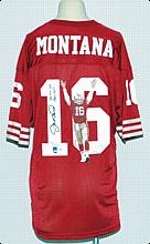 Joe Montana 49ers Autographed & Hand Painted Jersey (JSA)