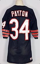 Mid 1980s Walter Payton Chicago Bears Game Home Jersey