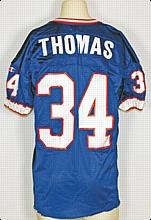 1994 Thurman Thomas Buffalo Bills Game-Used Home Jersey

