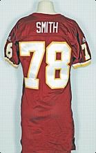 2001 Bruce Smith Washington Redskins Game-Used Home Jersey
