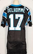 2005 Jake Delhomme Carolina Panthers Game-Used & Autographed Home Jersey (JSA)
