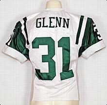 1999 Aaron Glenn NY Jets Game-Used Road Jersey

