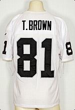1999 Tim Brown Oakland Raiders Game-Used Road Jersey
