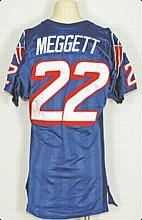 1997 Dave Meggett New England Patriots Game-Used Home Jersey
