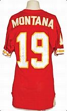 1993 Joe Montana KC Chiefs Game-Used & Autographed Home Jersey (JSA)
