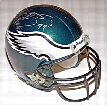 2002 Donovan McNabb Philadelphia Eagles Game-Used & Autographed Helmet (JSA)
