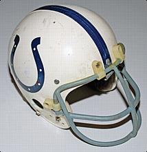1972 Baltimore Colts Stanley White Game-Used Helmet