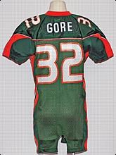 2003 Frank Gore Miami Hurricanes Game-Used Home Jersey
