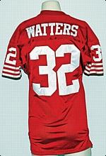 1992 Ricky Watters San Francisco 49ers Game-Used Home Jersey