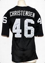1979 Todd Christensen Rookie Oakland Raiders Game-Used Home Jersey