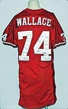 1991 Steve Wallace SF 49ers Game-Used & Autographed Home Jersey (JSA)