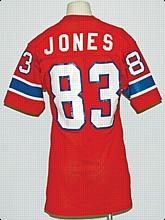Circa 1982 Cedric Jones New England Patriots Game-Used Home Jersey