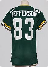 Early 1980s John Jefferson Green Bay Packers Game-Used Home Jersey
