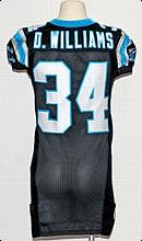 2006 DeAngelo Williams Rookie Carolina Panthers Game-Used Home Jersey