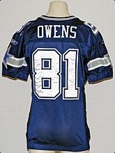 2006 Terrell Owens Dallas Cowboys Game-Used Road Jersey