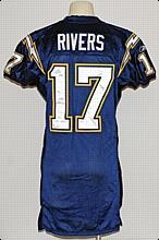 2006 Phillip Rivers San Diego Chargers Game-Used Home Jersey