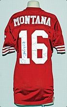 Circa 1990 Joe Montana San Francisco 49ers Game-Used & Autographed Home Jersey (JSA)