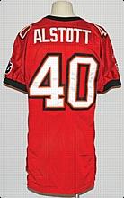2000 Mike Alstott Tampa Bay Buccaneers Game-Used Home Jersey