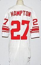 1994 Rodney Hampton NY Giants Game-Used Throwback Road Jersey