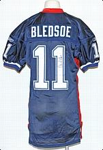 2004 Drew Bledsoe Buffalo Bills Game-Used & Autographed Home Jersey (JSA)
